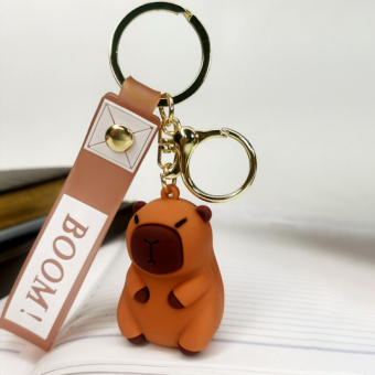 Брелок "Капибара", коричневый