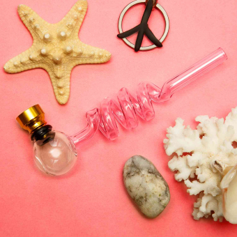 Курительный девайс  стеклянный Спираль