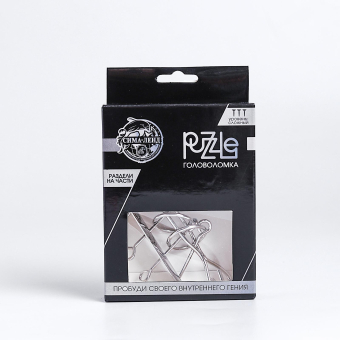 Головоломка металлическая «Игры разума. Раздели на части» №2