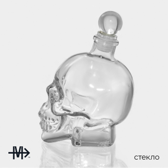 Штоф Magistro «Череп. Хэллоуин», 400 мл, стекло Штоф Magistro «Череп. Хэллоуин», 400 мл, стекло