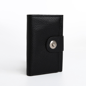 Портмоне мужское "Модерн" на магните, отдел для купюр, для карт, для монет, цвет чёрный