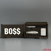 Подарочный набор " BO$$ " (Ручка, бензиновая зажигалка, мультитул)