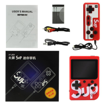 Игровая приставка SUP Game box Plus 400 игр в 1 с джойстиком Красная