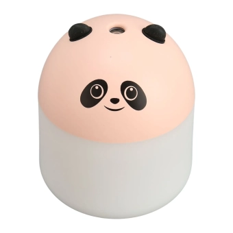 Настольный увлажнитель воздуха - ночник "Pink panda", розовая панда,  (портативный, USB)