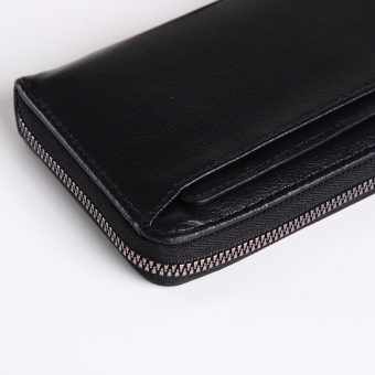 Портмоне-клатч мужской "Style" на молнии, с картхолдером, цвет чёрный