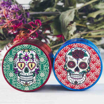 Гриндер измельчитель табака цветной Черепа