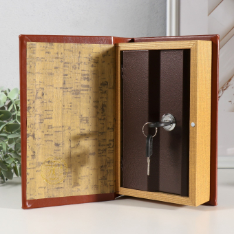 Сейф-книга "Семейный бюджет" тиснение кожа 21х13х5 см