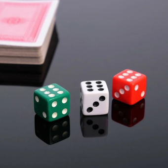 Набор для игры, покер: 3 кубика, карты 54 шт.