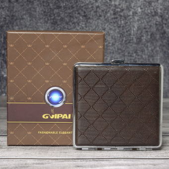 Портсигар под кожу Ромбы 2