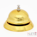 Звонок настольный золотой, 8 х 6 см