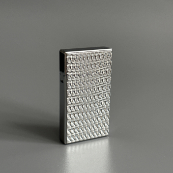 Зажигалка газовая турбо Medium серебро