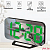 Часы зеркальные в розетку DS-3625L (зеленые цифры)