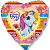 Шар (18''/46 см) Сердце, My Little Pony, Лошадка Селестия