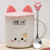 Кружка Котик Силиконовые ушки №1 Кружка Котик Силиконовые ушки №1