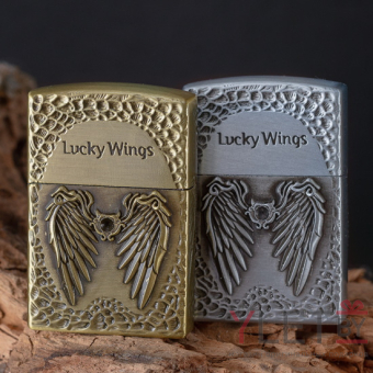 Зажигалка газовая с кремнием Крылья счастья