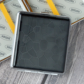 Портсигар под кожу с резинкой HG-604 в ассортименте