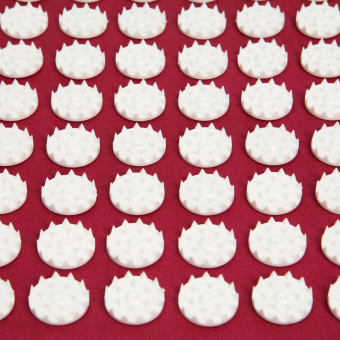 Аппликатор "Кузнецова", 144 колючки, 26 х 56 см, красный