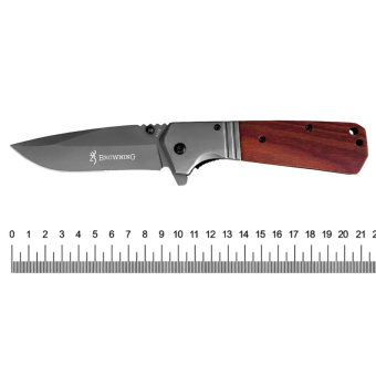 Нож складной Browning с гладкой вставкой А228