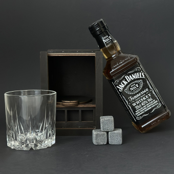 Набор для виски Premium «Whiskey Stones» (cтакан + 3 камня)