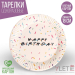 Набор бумажных тарелок Happy Birthday, 6 шт, 18 см
