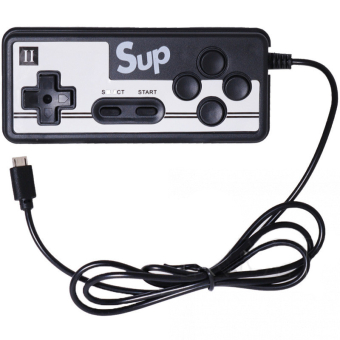 Игровая приставка SUP Game box Plus 400 игр в 1 с джойстиком Черная