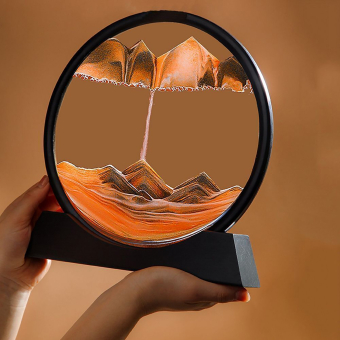 Песочная 3D картина (желтая) 26х24 см