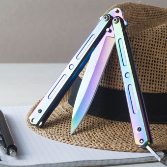 Складной нож бабочка Хамелеон