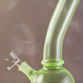 Бонг стеклянный 20 см Салатовый