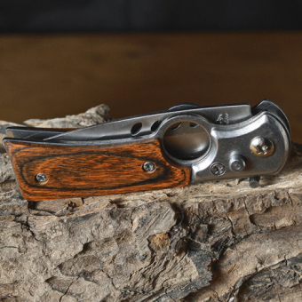 Нож складной мини под дерево с кольцом