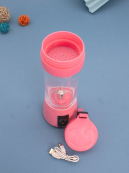 Блендер портативный "Juicy", pink, USB, (24*8 см) Блендер портативный "Juicy", pink, USB, (24*8 см)