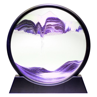 Песочная 3D картина (фиолетовый) 18х19 см