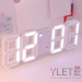 Часы будильник электронные Цифры, белые, с термометром Часы будильник электронные Цифры, белые, с термометром