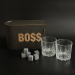 Набор для виски BOSS (2 стакана, 6 камней, 2 подставки под стакан) Набор для виски BOSS (2 стакана, 6 камней, 2 подставки под стакан)